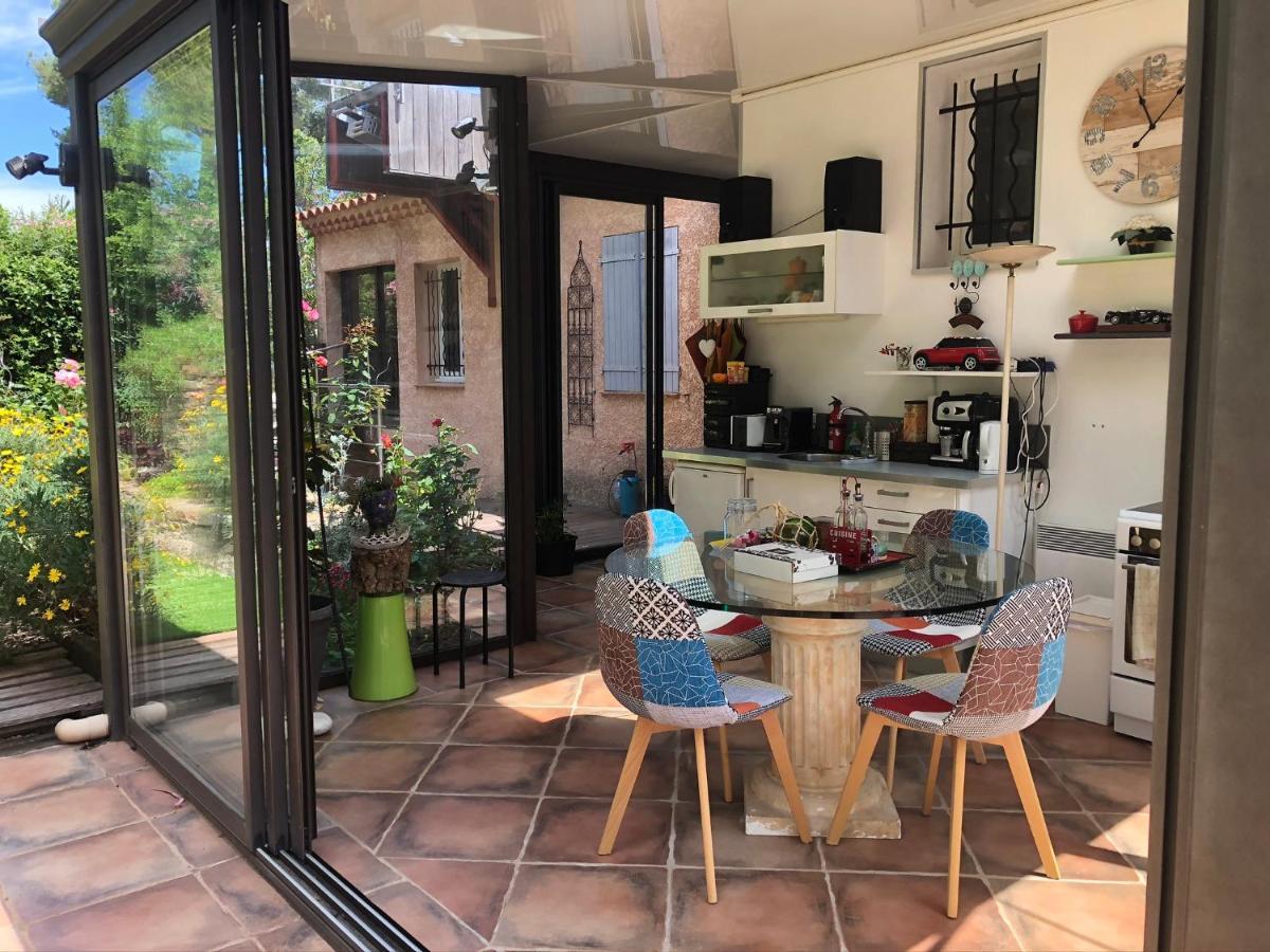Logement Zen Sur La Colline Aux Mimosas 耶尔 外观 照片